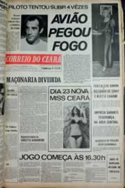 Página do jornal Correio do Ceará de junho de 1973