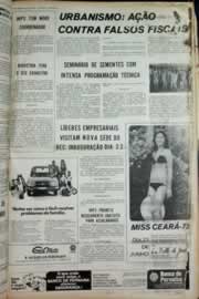 Página do jornal Correio do Ceará de junho de 1973