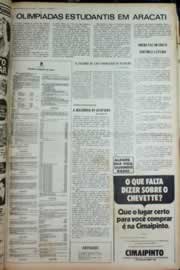 Página do jornal Correio do Ceará de junho de 1973