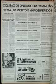 Página do jornal Correio do Ceará de junho de 1973
