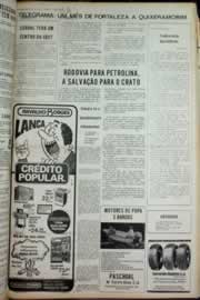 Página do jornal Correio do Ceará de junho de 1973