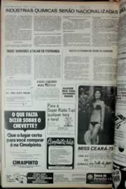 Página do jornal Correio do Ceará de junho de 1973