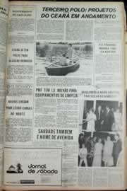 Página do jornal Correio do Ceará de junho de 1973