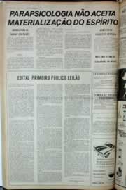 Página do jornal Correio do Ceará de junho de 1973