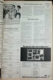 Página do jornal Correio do Ceará de junho de 1973