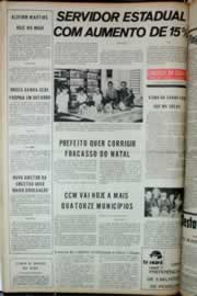 Página do jornal Correio do Ceará de junho de 1973
