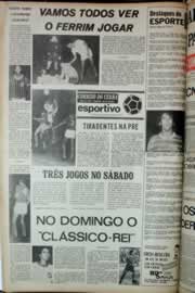 Página do jornal Correio do Ceará de junho de 1973