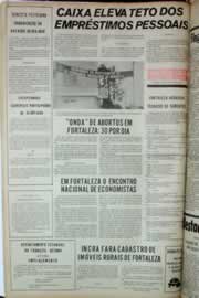 Página do jornal Correio do Ceará de junho de 1973