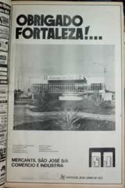 Página do jornal Correio do Ceará de junho de 1973