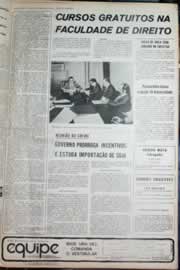 Página do jornal Correio do Ceará de junho de 1973