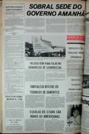 Página do jornal Correio do Ceará de julho de 1973