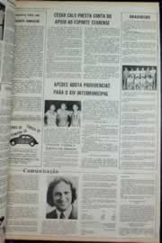 Página do jornal Correio do Ceará de julho de 1973