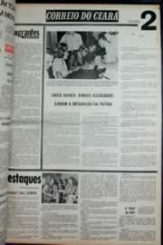 Página do jornal Correio do Ceará de julho de 1973