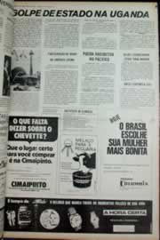 Página do jornal Correio do Ceará de julho de 1973