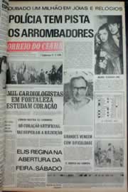 Página do jornal Correio do Ceará de julho de 1973