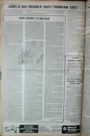 Página do jornal Correio do Ceará de julho de 1973