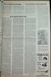 Página do jornal Correio do Ceará de julho de 1973