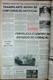 Página do jornal Correio do Ceará de julho de 1973