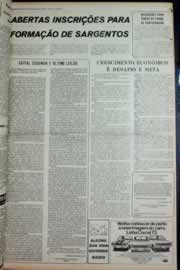 Página do jornal Correio do Ceará de julho de 1973