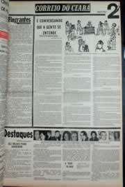 Página do jornal Correio do Ceará de julho de 1973