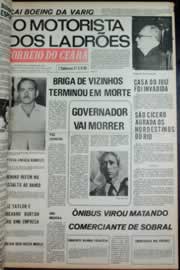 Página do jornal Correio do Ceará de julho de 1973