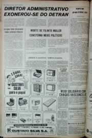 Página do jornal Correio do Ceará de julho de 1973