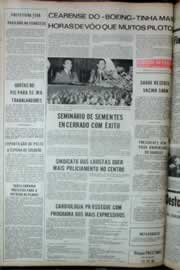 Página do jornal Correio do Ceará de julho de 1973