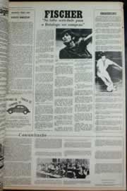Página do jornal Correio do Ceará de julho de 1973