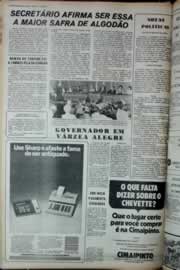 Página do jornal Correio do Ceará de julho de 1973