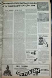 Página do jornal Correio do Ceará de julho de 1973