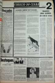 Página do jornal Correio do Ceará de julho de 1973