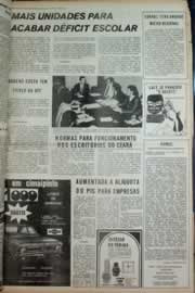 Página do jornal Correio do Ceará de julho de 1973