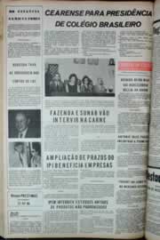 Página do jornal Correio do Ceará de julho de 1973