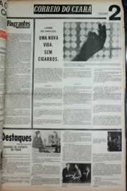 Página do jornal Correio do Ceará de julho de 1973