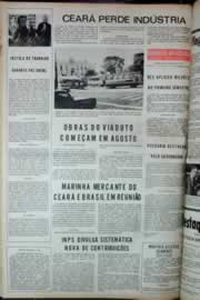 Página do jornal Correio do Ceará de julho de 1973