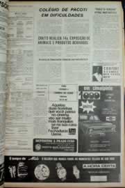 Página do jornal Correio do Ceará de julho de 1973