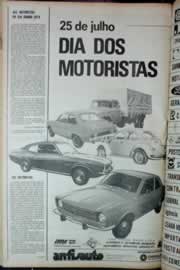 Página do jornal Correio do Ceará de julho de 1973