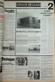 Página do jornal Correio do Ceará de julho de 1973