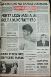 Página do jornal Correio do Ceará de julho de 1973