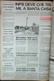Página do jornal Correio do Ceará de julho de 1973