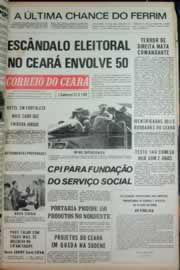 Página do jornal Correio do Ceará de julho de 1973
