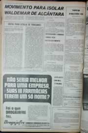 Página do jornal Correio do Ceará de julho de 1973