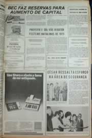 Página do jornal Correio do Ceará de julho de 1973