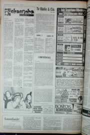 Página do jornal Correio do Ceará de julho de 1973