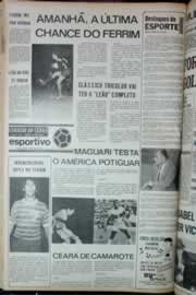Página do jornal Correio do Ceará de julho de 1973