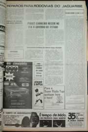 Página do jornal Correio do Ceará de julho de 1973