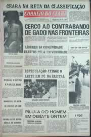 Página do jornal Correio do Ceará de dezembro de 1973