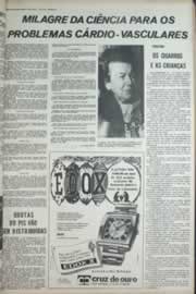 Página do jornal Correio do Ceará de dezembro de 1973