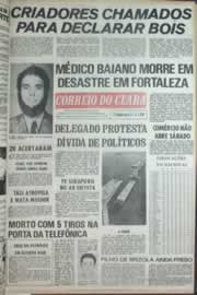 Página do jornal Correio do Ceará de dezembro de 1973