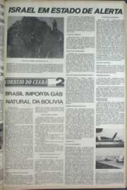 Página do jornal Correio do Ceará de dezembro de 1973